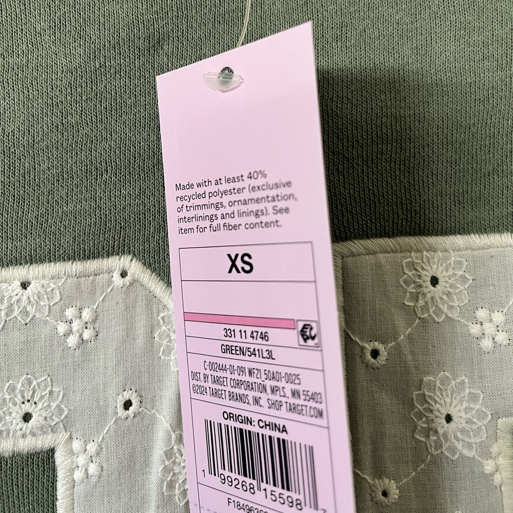 Women's Off the Shoulder Sweatshirt -
Wild Fable™ Green XS, NWT - Picture 7 of 8